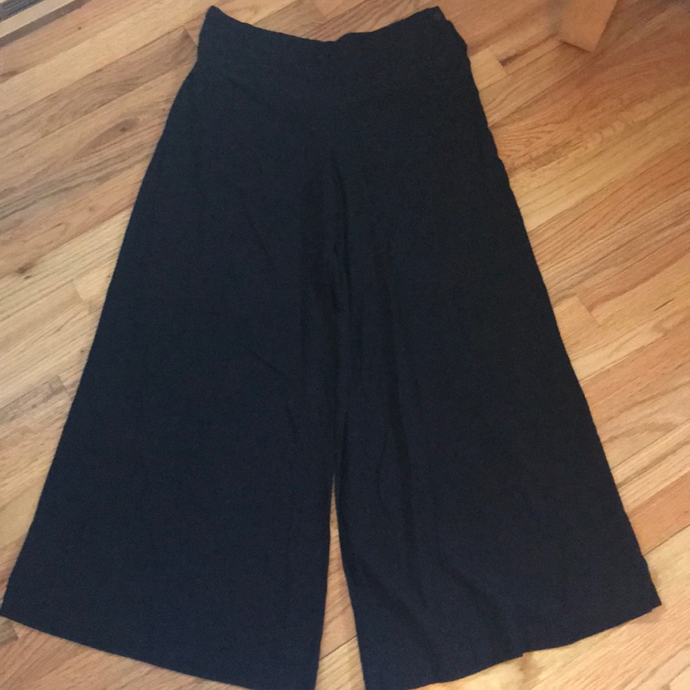Totem black wide leg pant